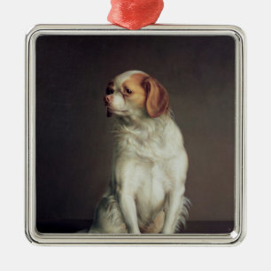 Portrait of a King Charles Spaniel Metal Tree Decoration