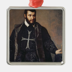 Portrait of a Knight of the Order of Malta Metal Tree Decoration