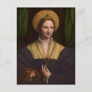 Portrait of a lady, 1520-1525 (oil on panel) postcard