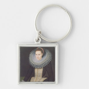 Portrait of a Lady, 1613 (oil on panel) Key Ring