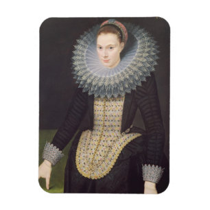 Portrait of a Lady, 1613 (oil on panel) Magnet