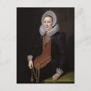 Portrait of a Lady aged 29, 1615 Postcard
