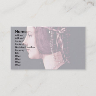Portrait Of A Lady,  By Ambrogio De Predis Business Card
