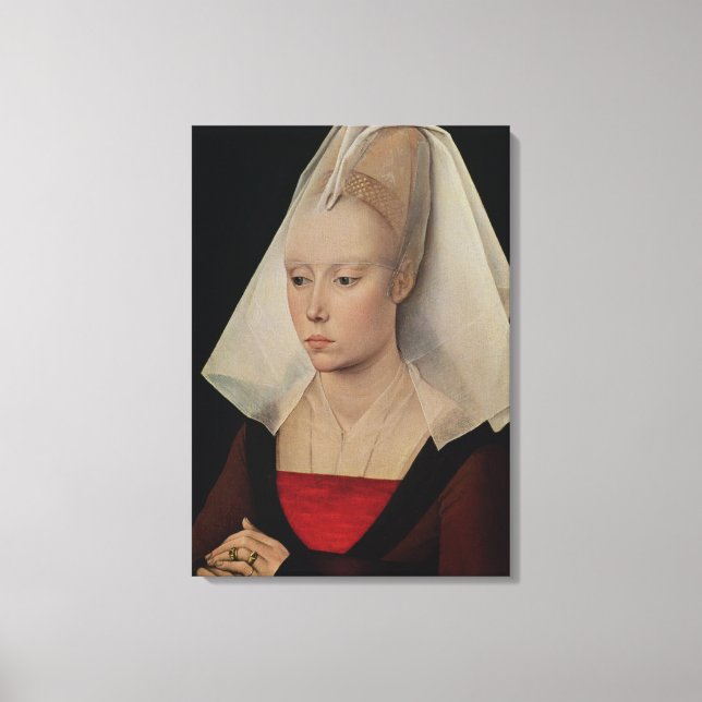 Portrait of a Lady, c.1450-60 Canvas Print (Front)