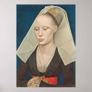Portrait of a Lady, c.1460 (oil on panel) Poster