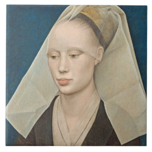 Portrait of a Lady, c.1460 (oil on panel) Tile