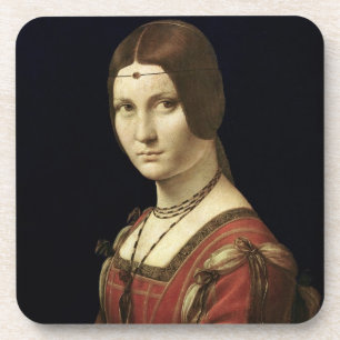 Portrait of a Lady from the Court of Milan Coaster
