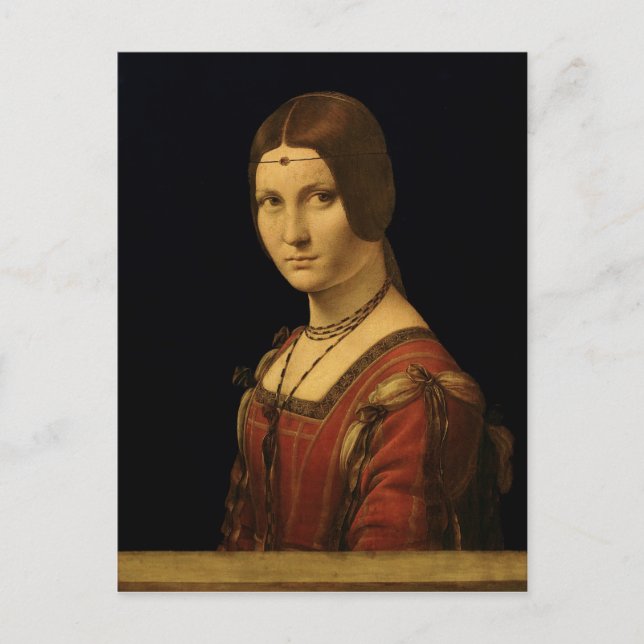 Portrait of a Lady from the Court of Milan Postcard (Front)