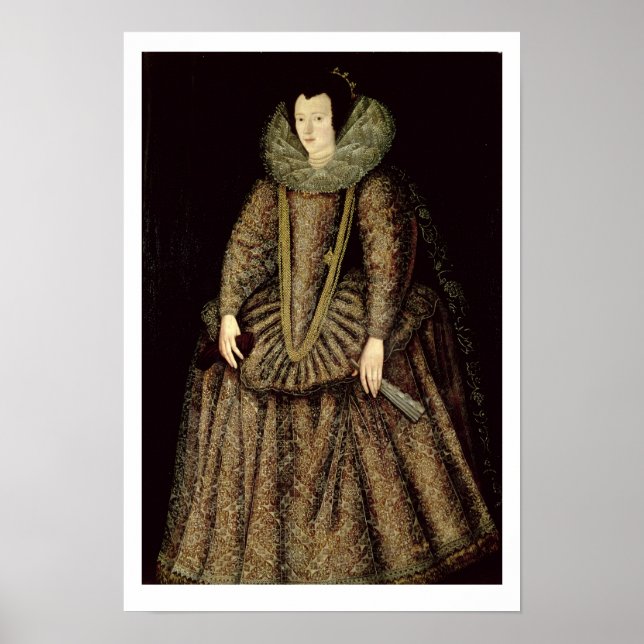 Portrait of a Lady in Elizabethan Dress Poster (Front)