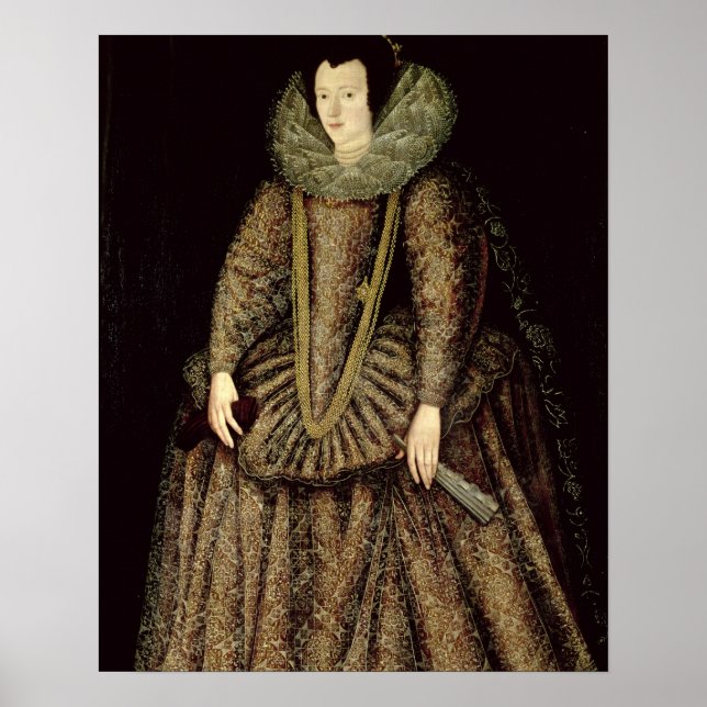 Portrait of a Lady in Elizabethan Dress Poster (Front)