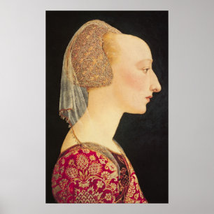 Portrait of a Lady in Red, 1460-70 Poster