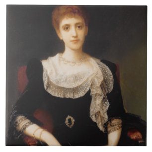 Portrait of a Lady (oil on canvas) 2 Tile