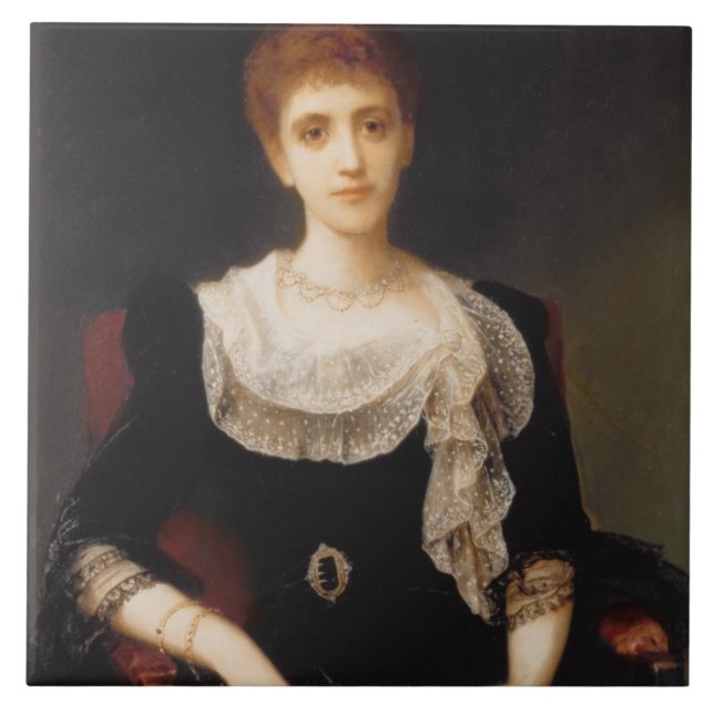 Portrait of a Lady (oil on canvas) 2 Tile (Front)