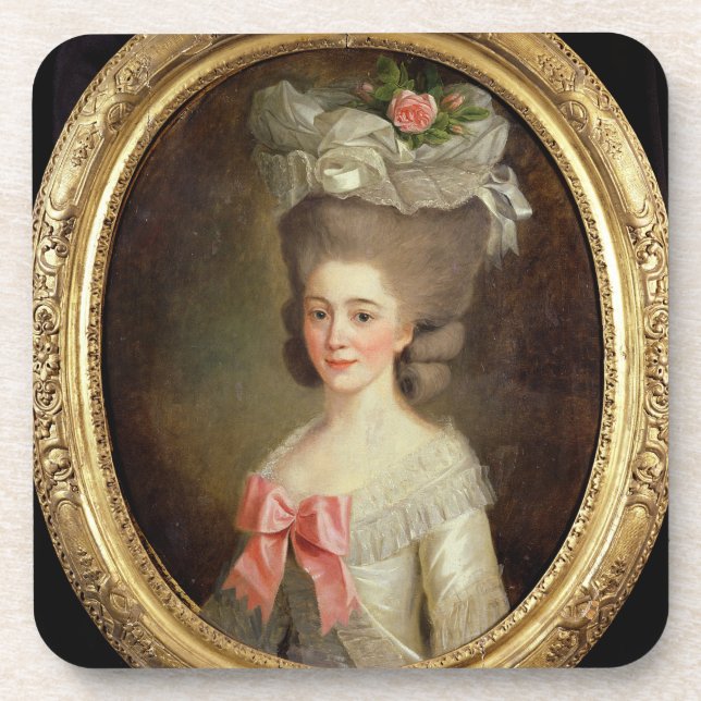 Portrait of a Lady (oil on canvas) Coaster (Front)