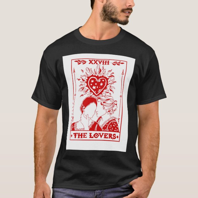 Portrait of a Lady on Fire - Tarot Card Design  Cl T-Shirt (Front)