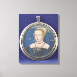Portrait of a Lady, possibly Lady Jane Grey, c.154 Canvas Print