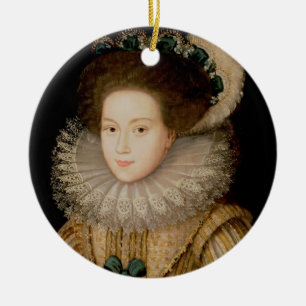 Portrait of a Lady, possibly Mary Queen of Scots ( Ceramic Tree Decoration