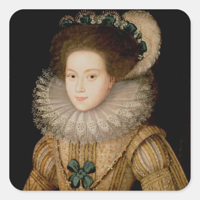 Portrait of a Lady, possibly Mary Queen of Scots ( Square Sticker (Front)