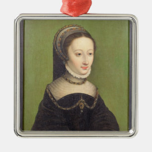 Portrait of a lady, said to be Jeanne d'Albret, mo Metal Tree Decoration