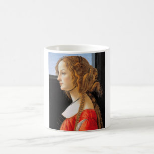 Portrait of a Lady, Sandro Botticelli Coffee Mug