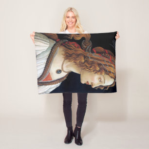 Portrait of a Lady, Sandro Botticelli Fleece Blanket