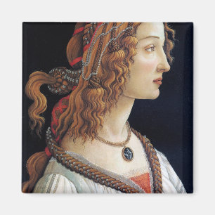Portrait of a Lady, Sandro Botticelli Magnet
