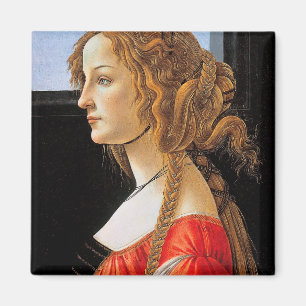 Portrait of a Lady, Sandro Botticelli Magnet