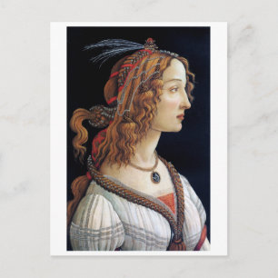 Portrait of a Lady, Sandro Botticelli Postcard