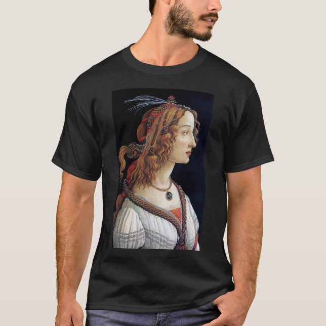 Portrait of a Lady, Sandro Botticelli T-Shirt (Front)