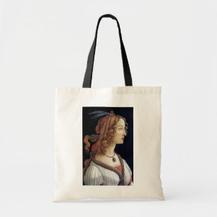 Portrait of a Lady, Sandro Botticelli Tote Bag