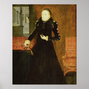 Portrait of a Lady, thought to be Katherine, Duche Poster