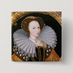 Portrait of a Lady with a Large Ruff 15 Cm Square Badge