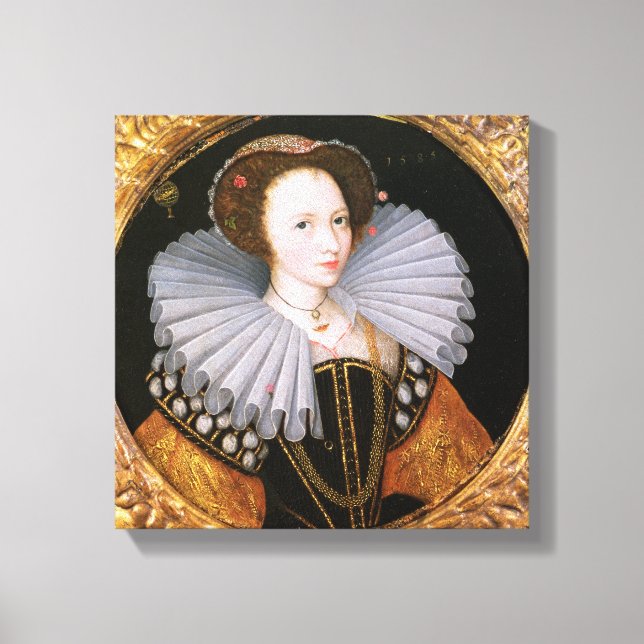 Portrait of a Lady with a Large Ruff Canvas Print (Front)