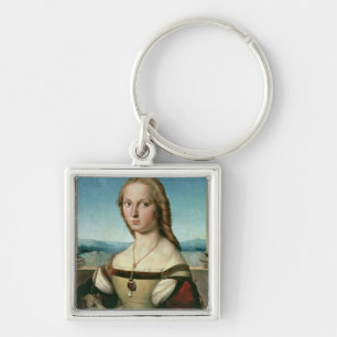 Portrait of a Lady with a Unicorn, c.1505-6 Key Ring