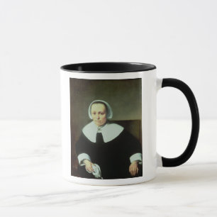 Portrait of a Lady with White Collar and Cuffs Mug