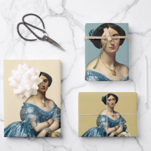 Portrait of a Lady Wrapping Paper Sheet