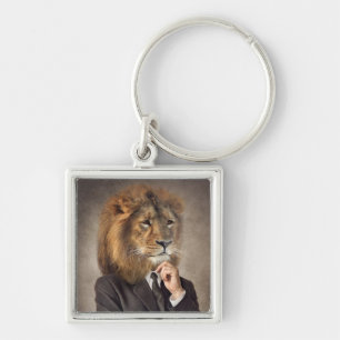 Portrait of A Lion Key Ring