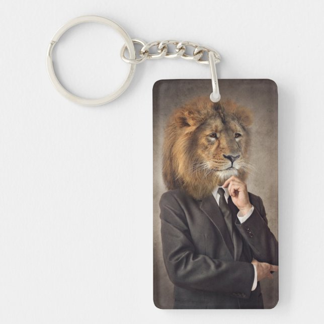Portrait of A Lion Key Ring (Front)