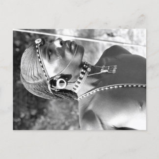Portrait of a Maasai Warrior Postcard