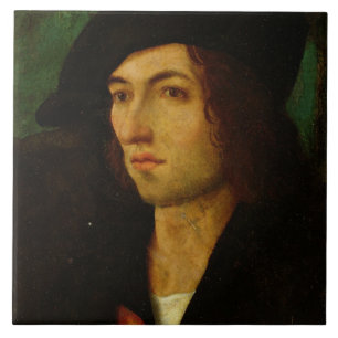 Portrait of a Man, 1506 (oil on panel) Tile