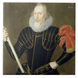 Portrait of a Man, 1593 (oil on panel) Tile