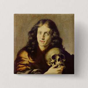 Portrait of a Man 15 Cm Square Badge