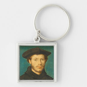 Portrait of a Man, c. 1536- 40 (oil on walnut) Key Ring