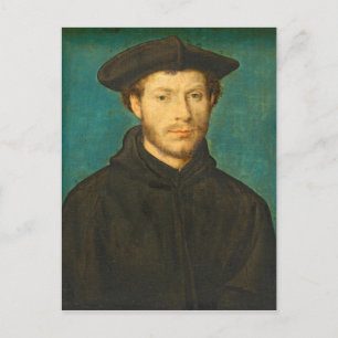 Portrait of a Man, c. 1536- 40 (oil on walnut) Postcard