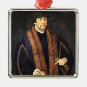 Portrait of a Man, c.1550 Metal Tree Decoration