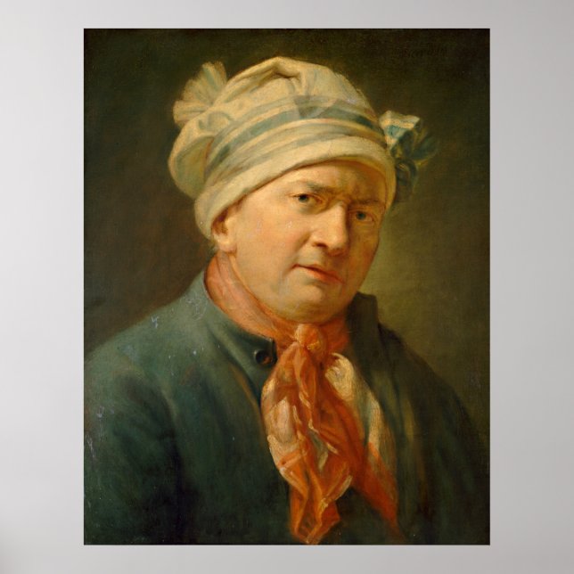 Portrait of a Man - Jean-Siméon Chardin Fine Art Poster (Front)