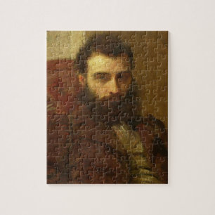 Portrait of a Man (oil on panel) Jigsaw Puzzle