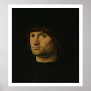 Portrait of a Man, or The Condottiere, 1475 (oil o Poster