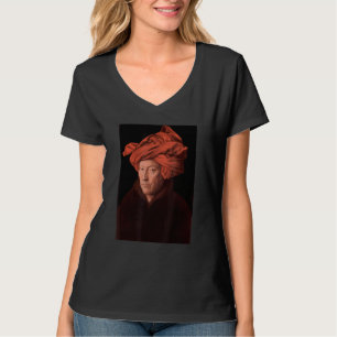Portrait Of A Man Painting By Jan Van Eyck T-Shirt