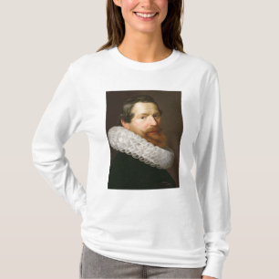 Portrait of a Man Wearing a Ruff T-Shirt